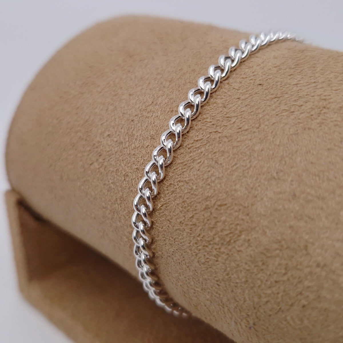 Panzerarmband breit 925 Silber massive große Kettenglieder