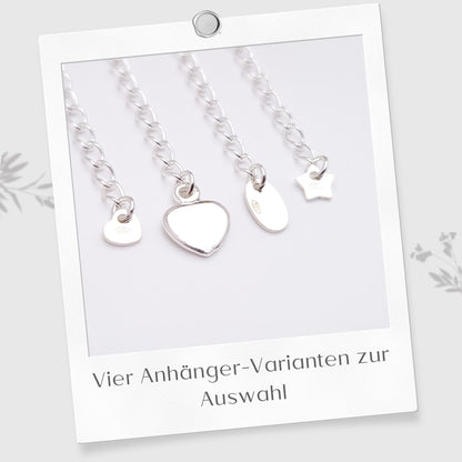 Halskette kleine Margerite 925 Silber Zirkonia Blumenanhänger