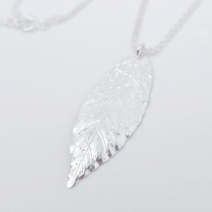 Halskette Silberblatt Anhänger 925 Silber