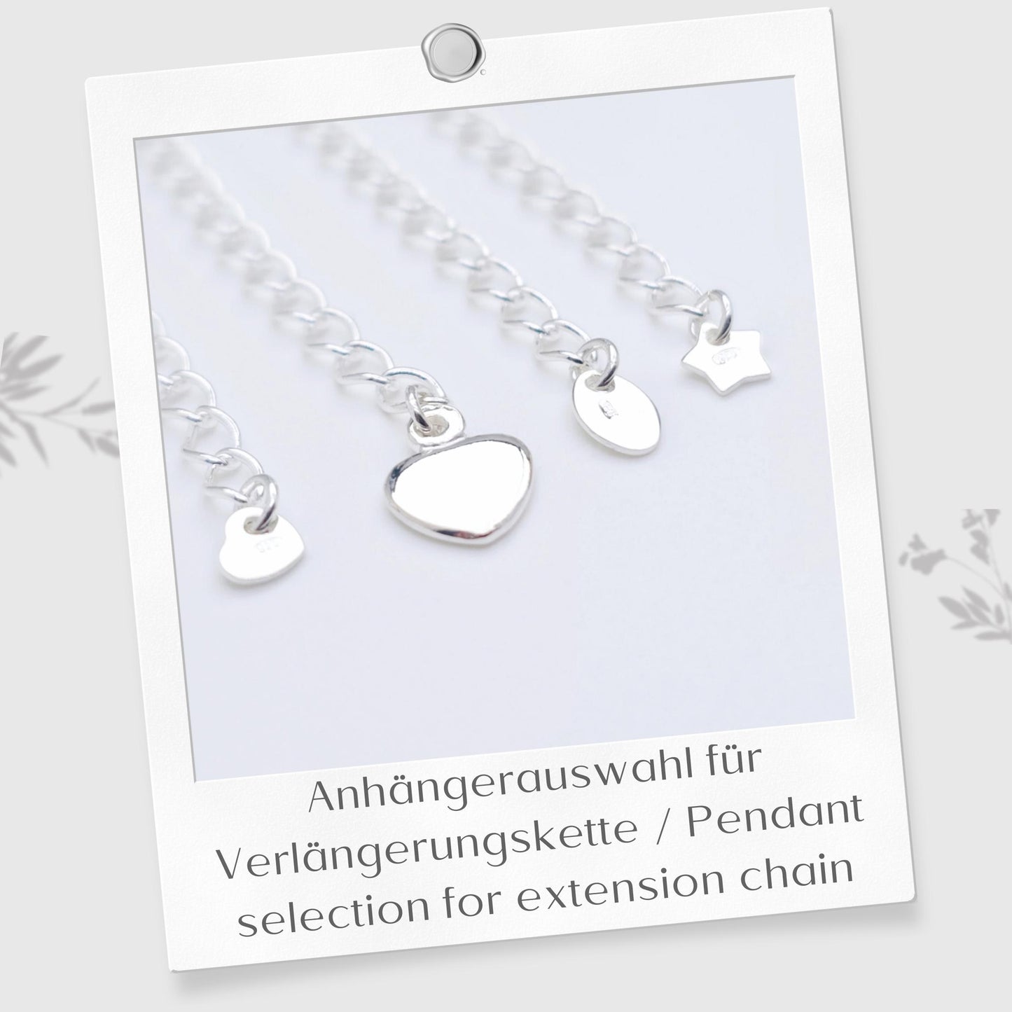 Halskette mit Plättchen-Anhängern rund 925 Silber