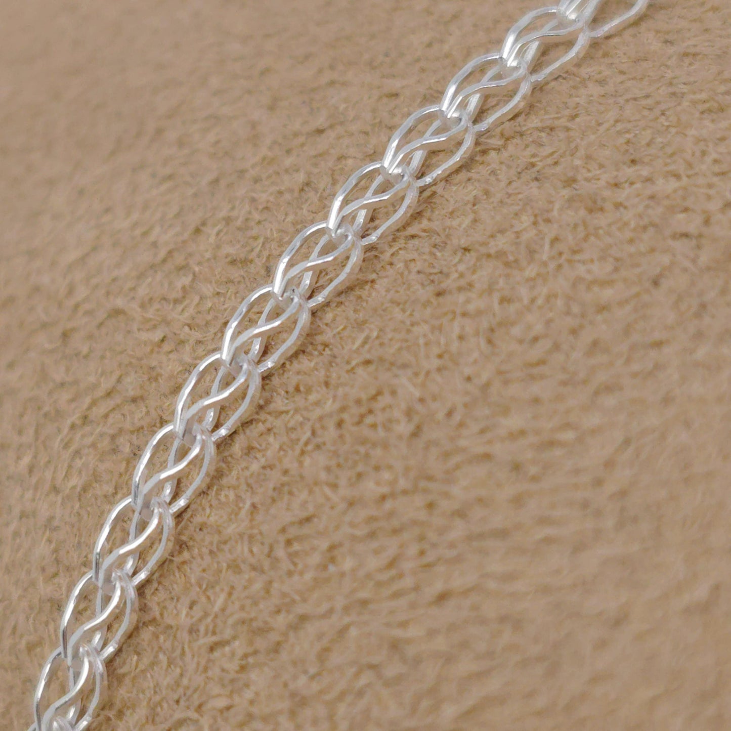 Armband gewebte Maschen 925 Silber Silberdraht fein zart