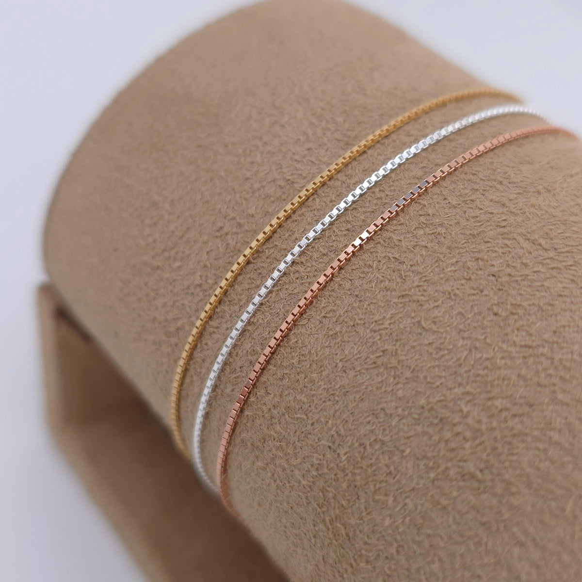 Venezianer Armband zart 925 Silber schmal 0,8mm filigran sehr fein