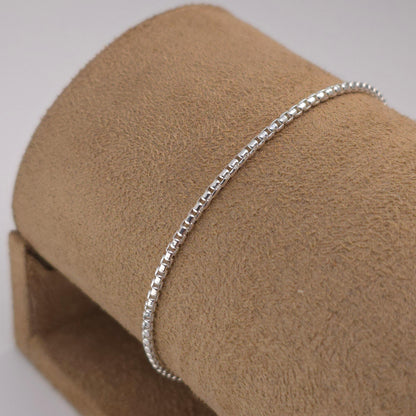 Venezianer Armband rund breit 925 Silber 2 mm