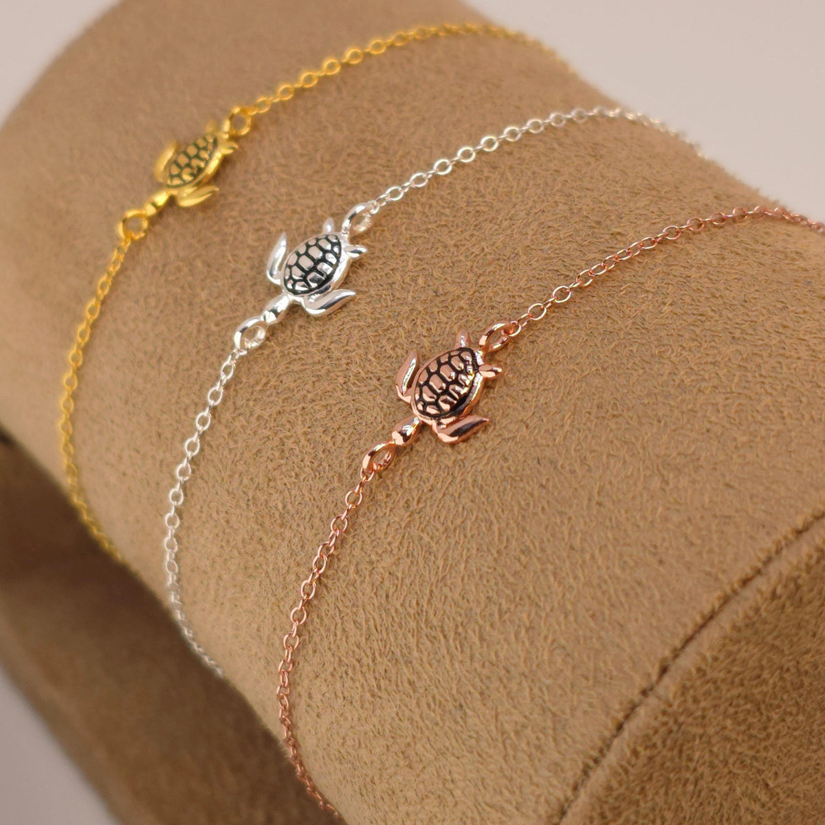 Armband Schildkröte 925 Silber filigran zart Gliederarmband