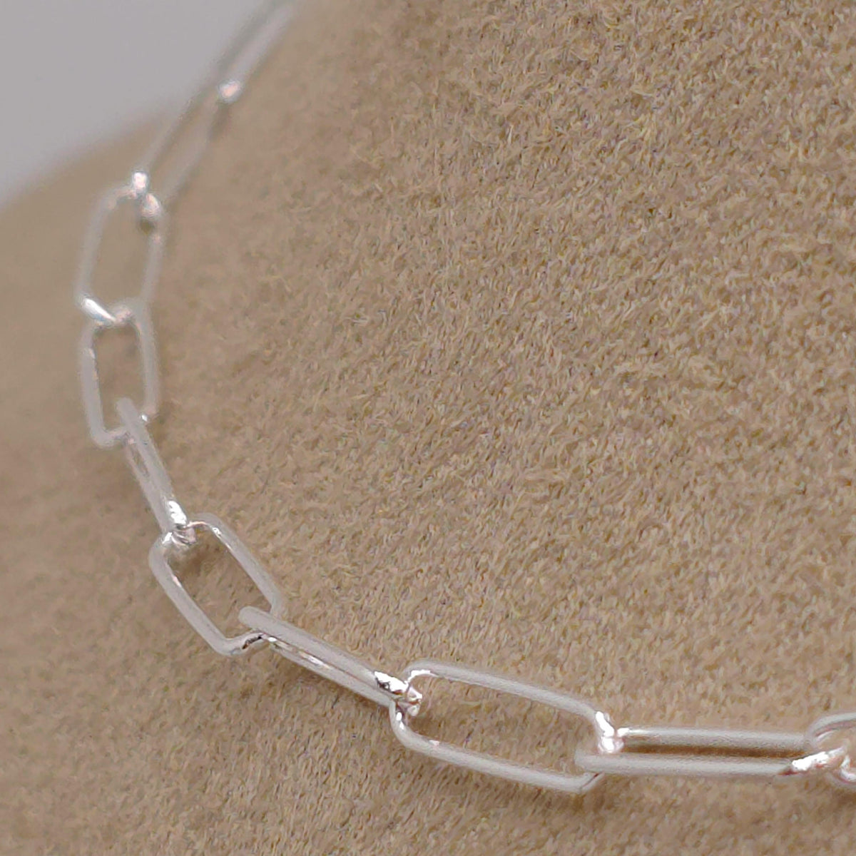 Paperclip Gliederkette 925 Silber große Kettenglieder