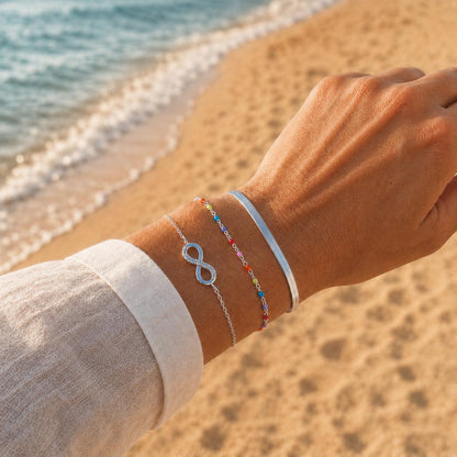 Armband Unendlichkeit 925 Silber filigran zart