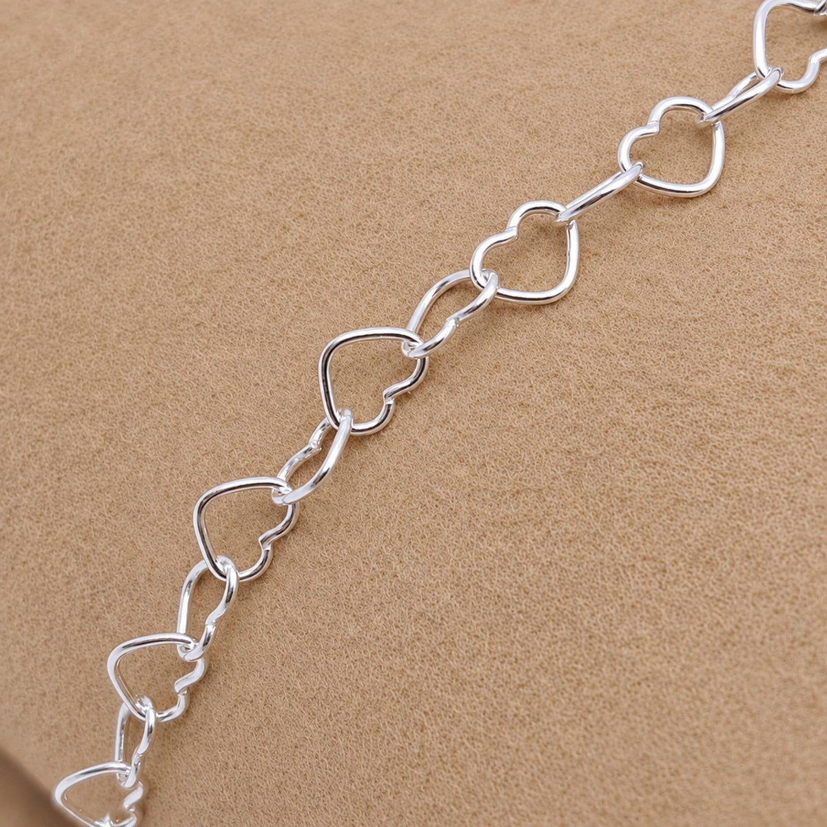 Herzchen Armband 925 Silber filigran zart